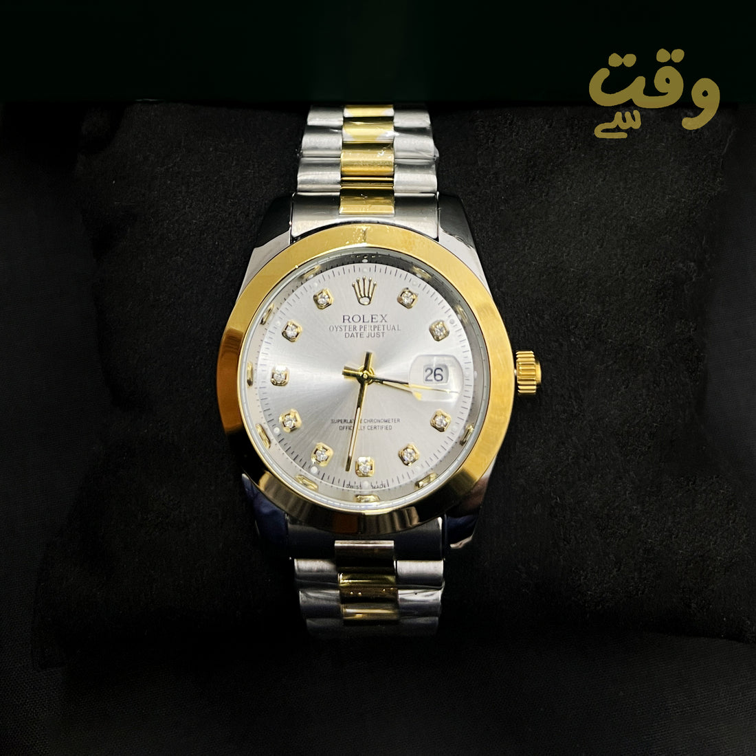 Premium Rolex Style Watch – Two Tone | Date Display | High Quality