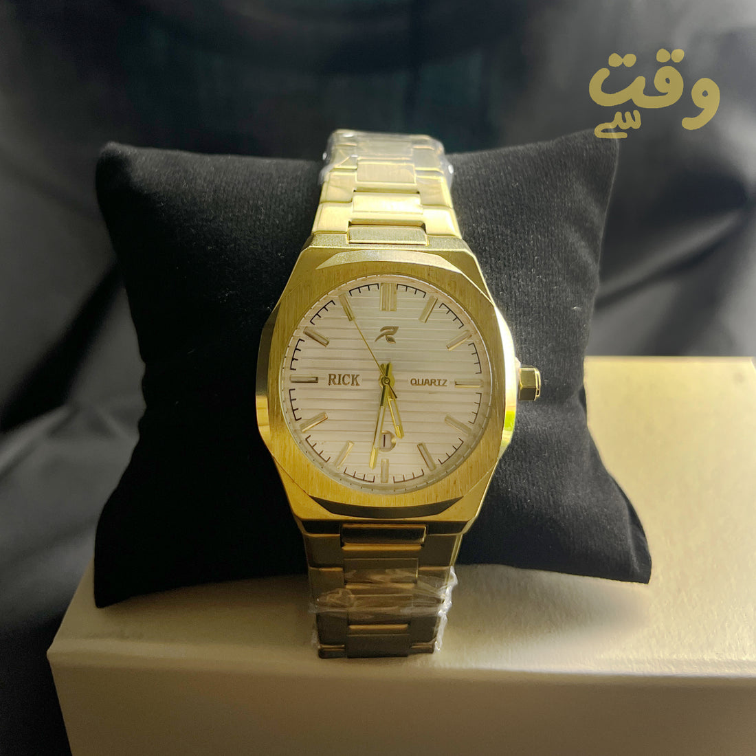 Rick Quartz Watch – Gold & Silver Chain | Premium Design | 2 Dial Options