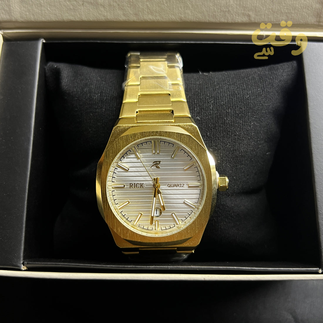 Rick Quartz Watch – Gold & Silver Chain | Premium Design | 2 Dial Options